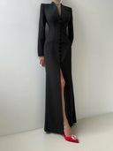 NIBBER Zipper Evening Dress