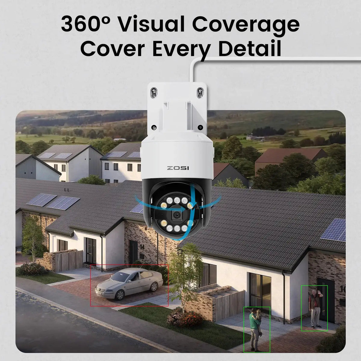 Zosi 8MP PoE Outdoor AI Security Camera