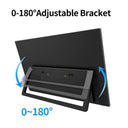 HGFRTEE 14.1inch Mobile Portable Monitor IPS Second Game Screen Extended Display for Laptop with Bracket For xbox/raspberry Pi