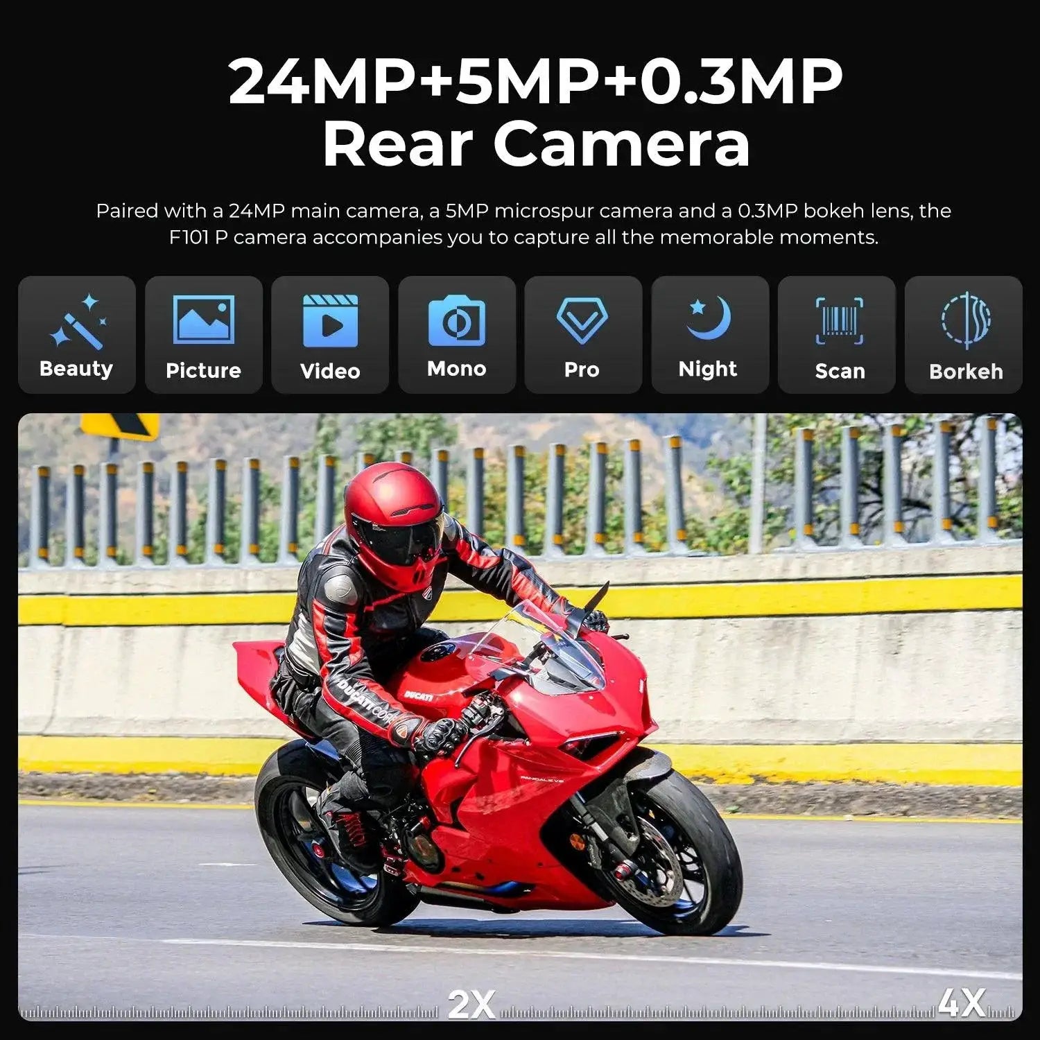 FOSSiBOT F101 P Rugged Smartphone 10600mAh 24MP Camera