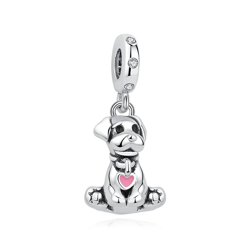 Sterling Silver Charm Love Pets