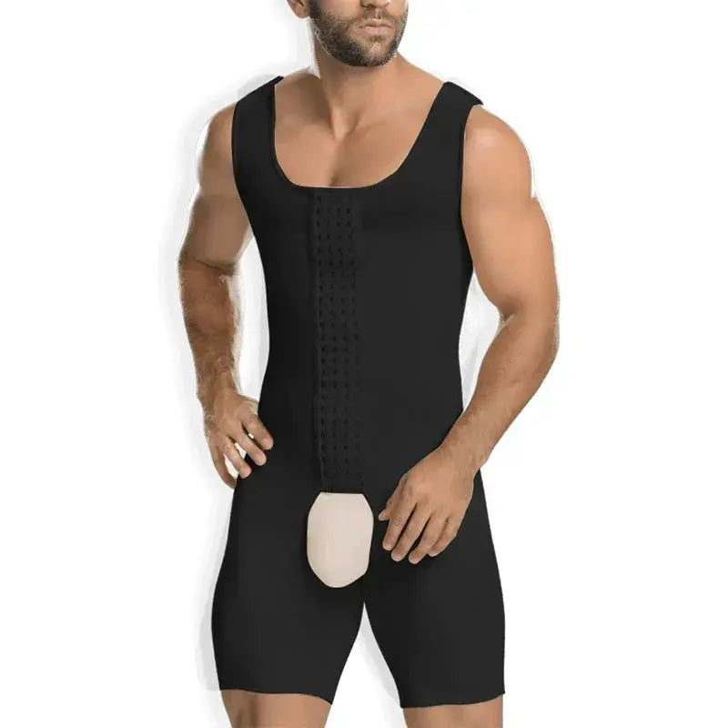 Mens Slimming Bodysuit Tummy Control Shapewear Comfort
