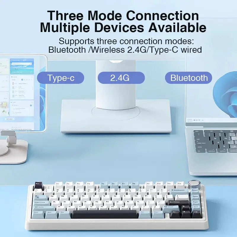 Aula F75 2.4G Wireless Bluetooth Keyboard RGB 75 Percent