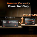 Humsienk 12V 314Ah LiFePO4 Battery Bluetooth BMS