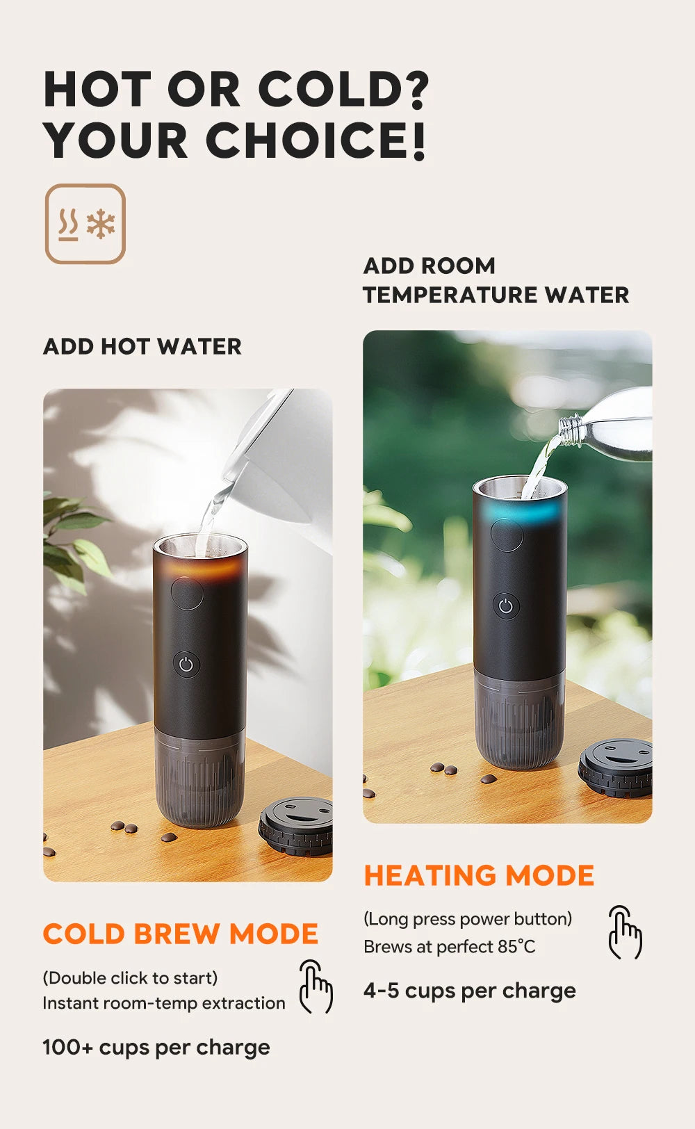 I Cafilas Compact Portable Nespresso Dolce Gusto Coffee Machine — product view 3