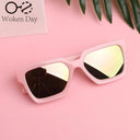 Trendy UV Protection Square Sunglasses for Kids Stylish Vintage Eyewear