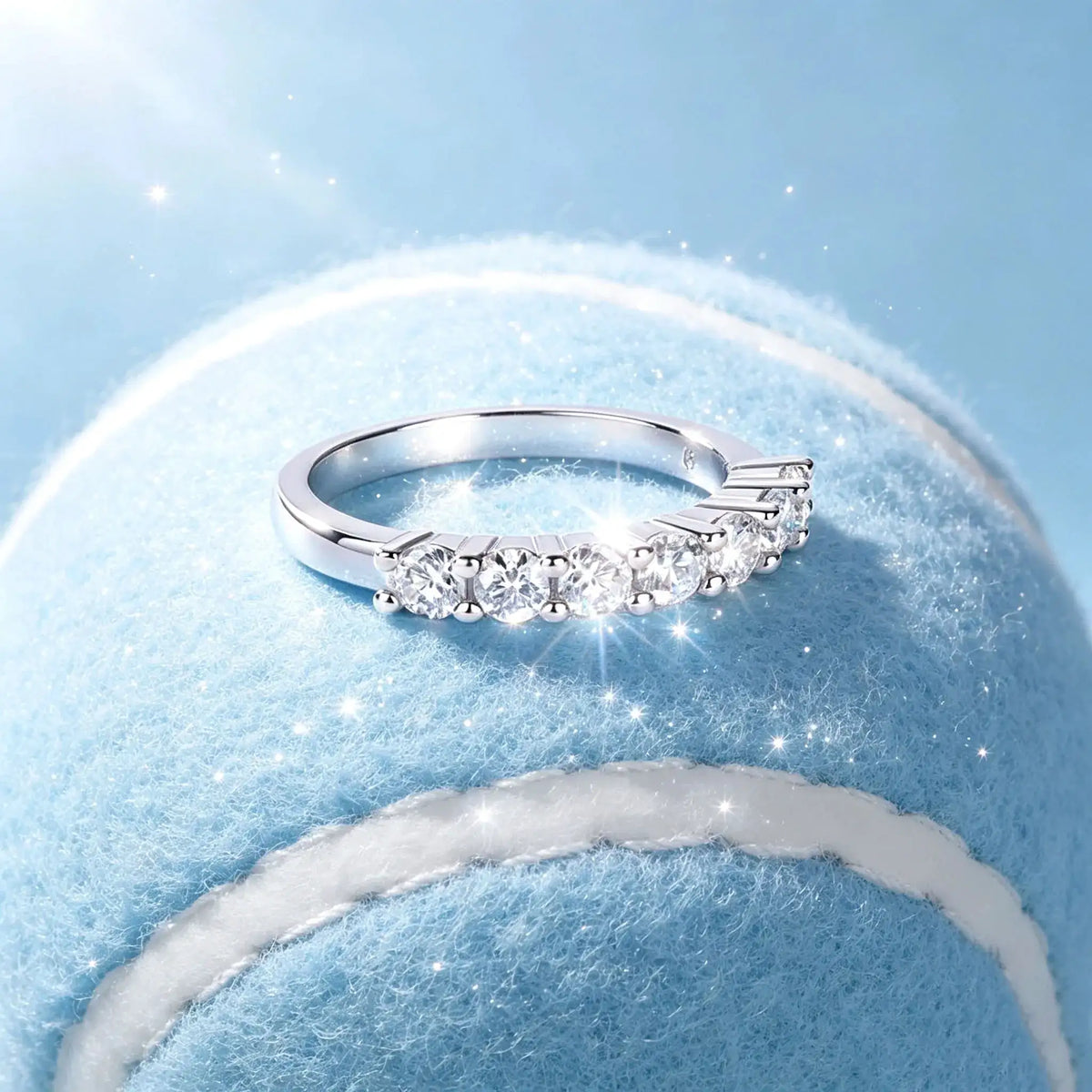 Elegant Moissanite Stackable Ring — product image 4