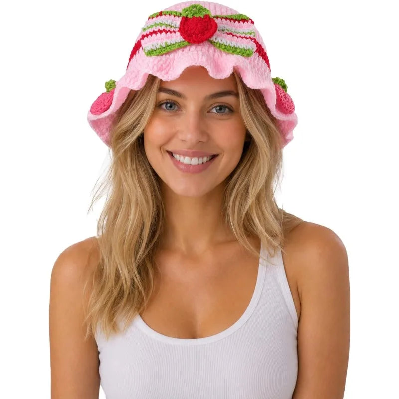 Y2K Ruffle Knit Winter Hat