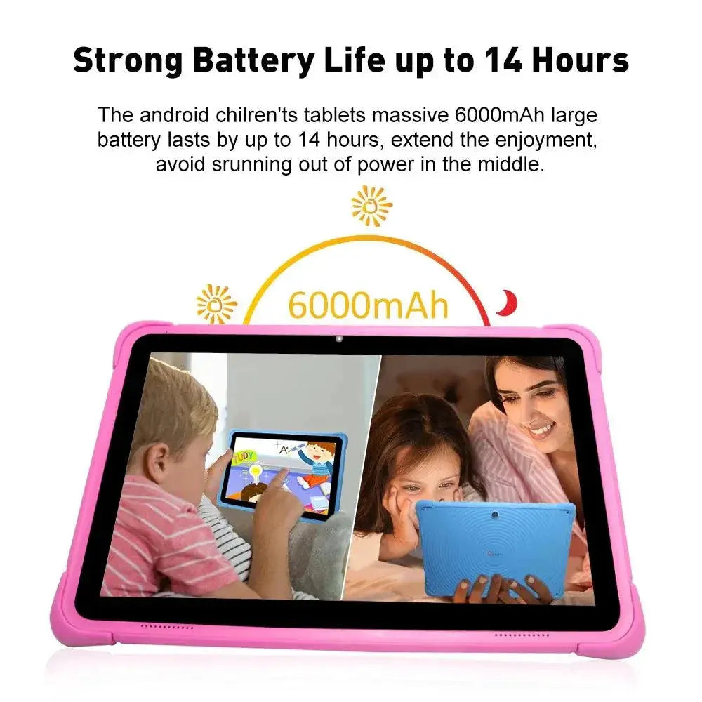 Cwowdefu Kids Tablet 10.1 Inch Android 12 Parental Controls