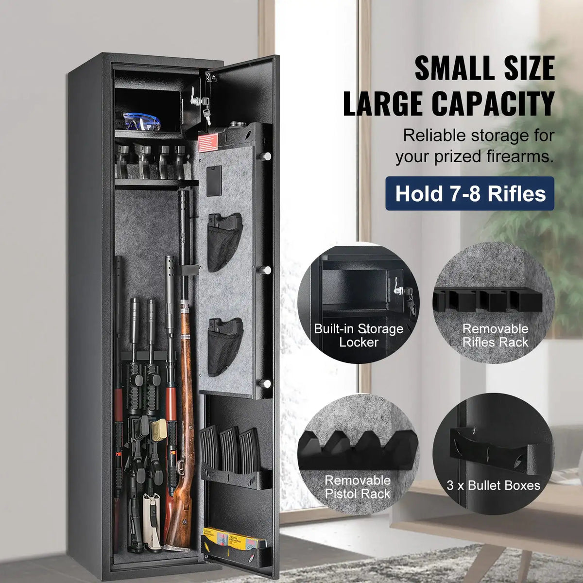 SucceBuy Rifle Gun Safe with Keypad — product image 2