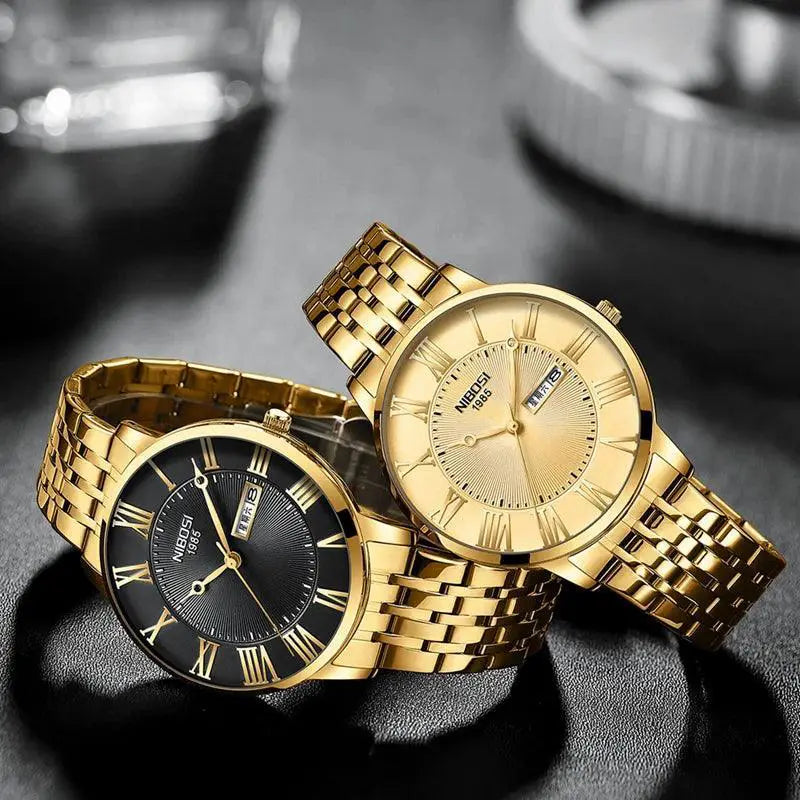 NIBOSI Mens Waterproof Sport Watch Quartz Timepiece
