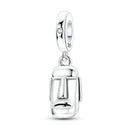 Silver Charm Pendant Celtic Dragon