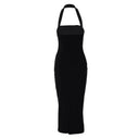 Flattering Halter Maxi Dress for Prom