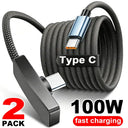 Right Angle USB C Cable - Durable Braided Design