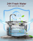 Stainless Steel Quiet Pet Fountain