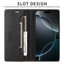 Magnetic Leather Case - Secure Wallet Flip