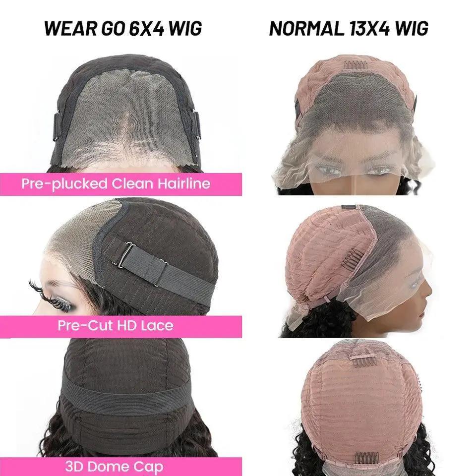 Brazilian Deep Wave HD Lace Front Wig For Natural Look