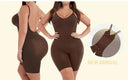 GUUDIA V Neck Spaghetti Strap Compression Bodysuit Slimming