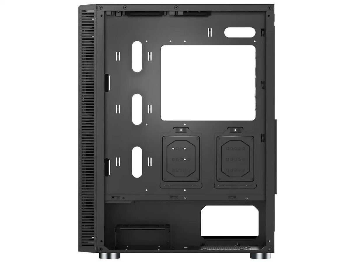 Montech X3 Mesh, 3 x 140mm& 3 x 120mm Fixed RGB Lighting Fans (Pre-Installed) ATX Mid-Tower PC Gaming Case, USB3.0, Door Open Tempered Glass Side Panel, High Ai