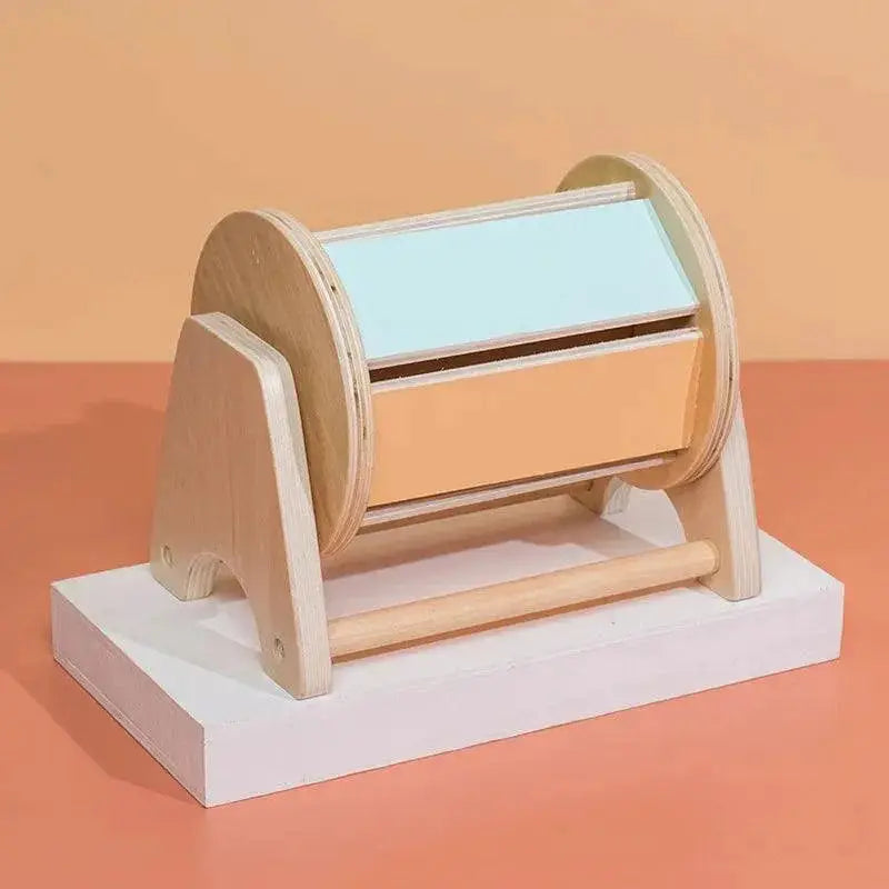 Montessori Macaroon Color Spinning Drum Matching Coin Box