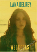 Lana Del Rey Retro Kraft Paper Music Album Poster Vintage Decor
