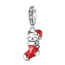 Sterling Silver Bright Red Charm