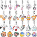 Sterling Silver Charm Beads Glowing