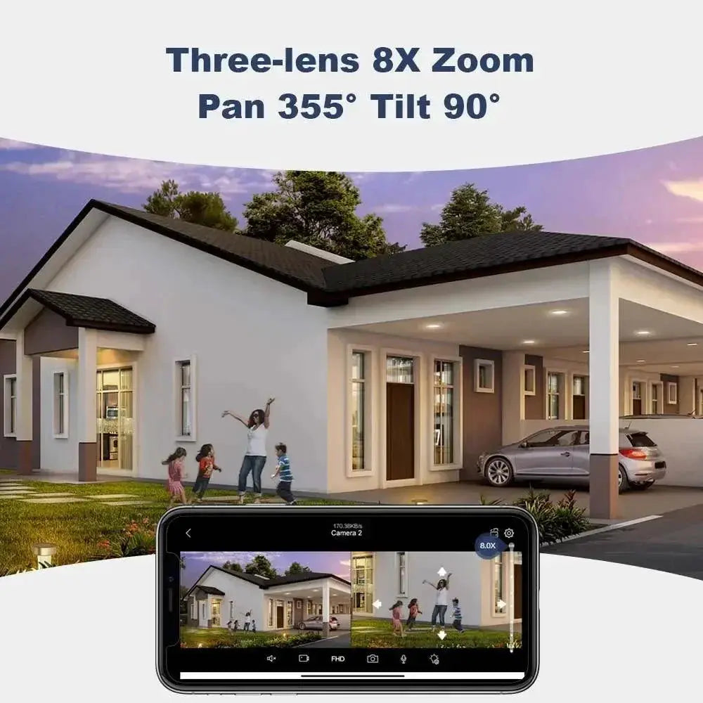 9MP Ultra HD Alexa Enabled Smart Outdoor Security Camera