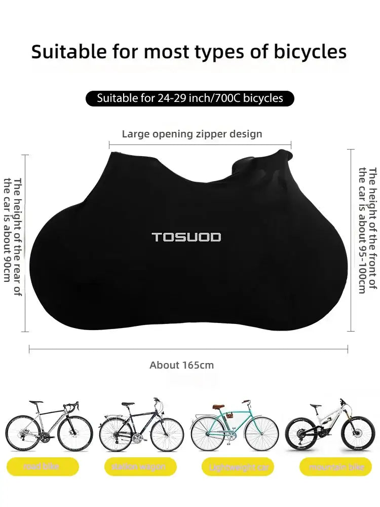 TOSUOD Bicycle Fully Wrapped Dust Cover Wear-Resistant Protective Cover Road Bike, Mountain Bike Universal Bike Jacket