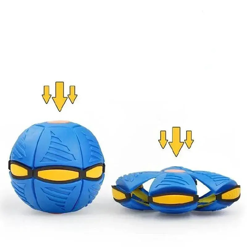 Flying Saucer Ball Transformable UFO Toy Flat Throw For Kids