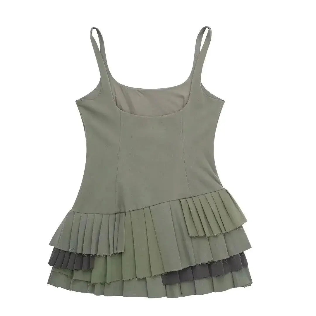 Backless Ruched Mini Dress Seductive Party Fashion Style
