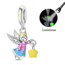 Sterling Silver Charm Beads Glowing