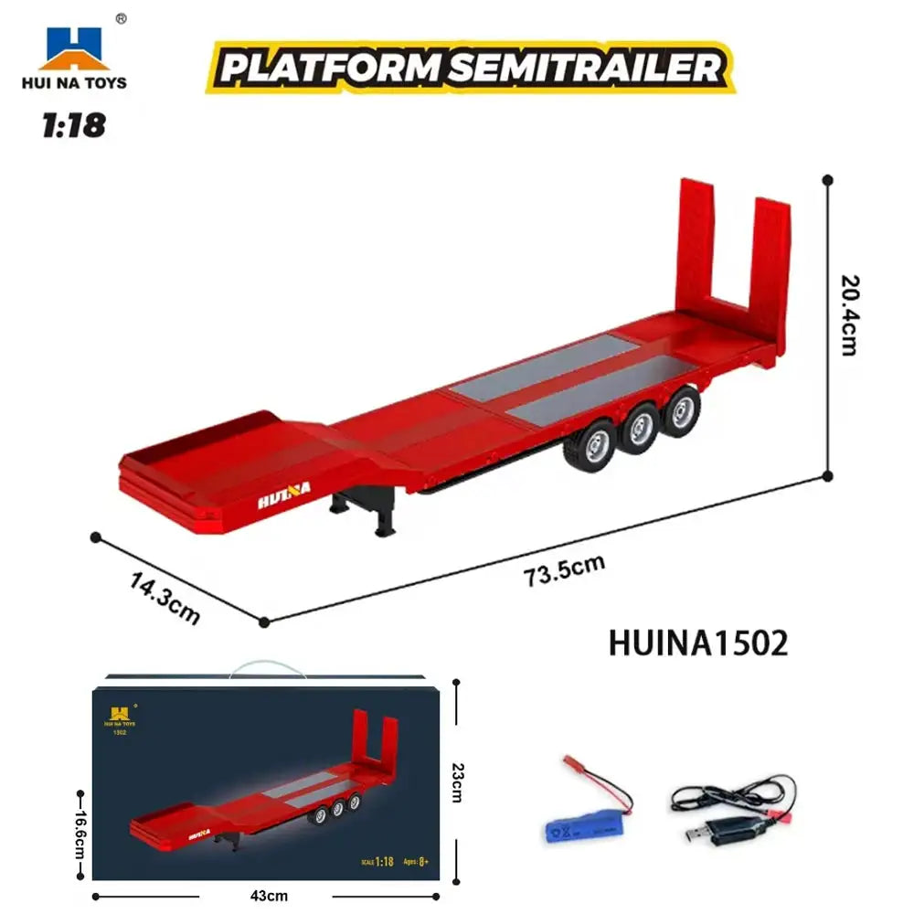 Huina Rc Truck Alloy Chassis With Lights -  product image