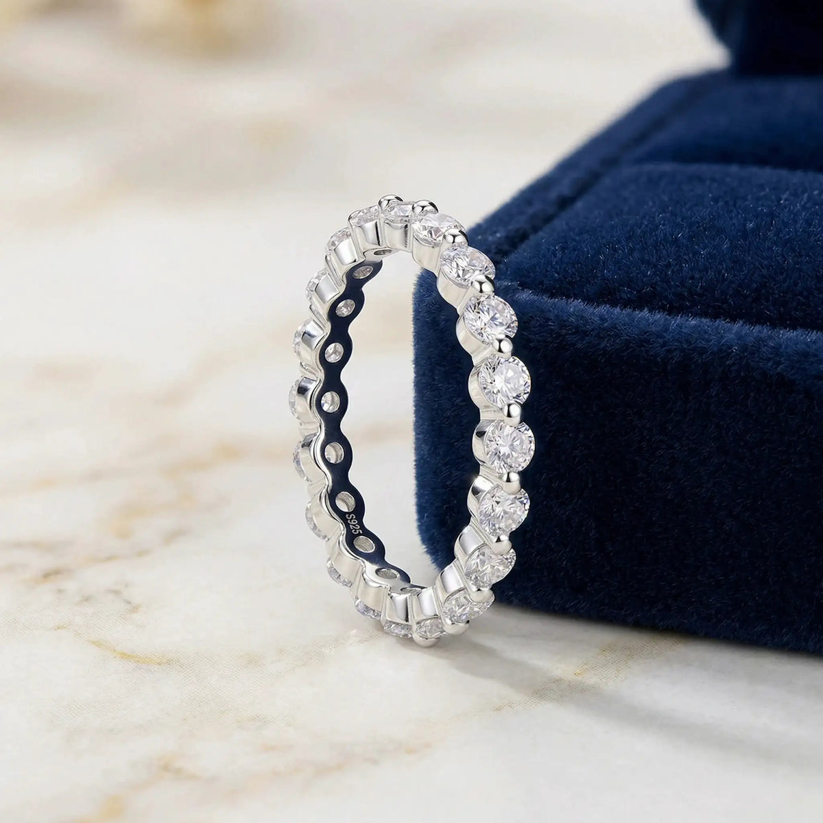 Elegant Sterling Moissanite Ring — product image 3