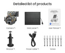 Smart Solar Outdoor Camera for 360 View