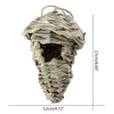 Natural Grass Hanging Bird Cage for Garden Decor Charm