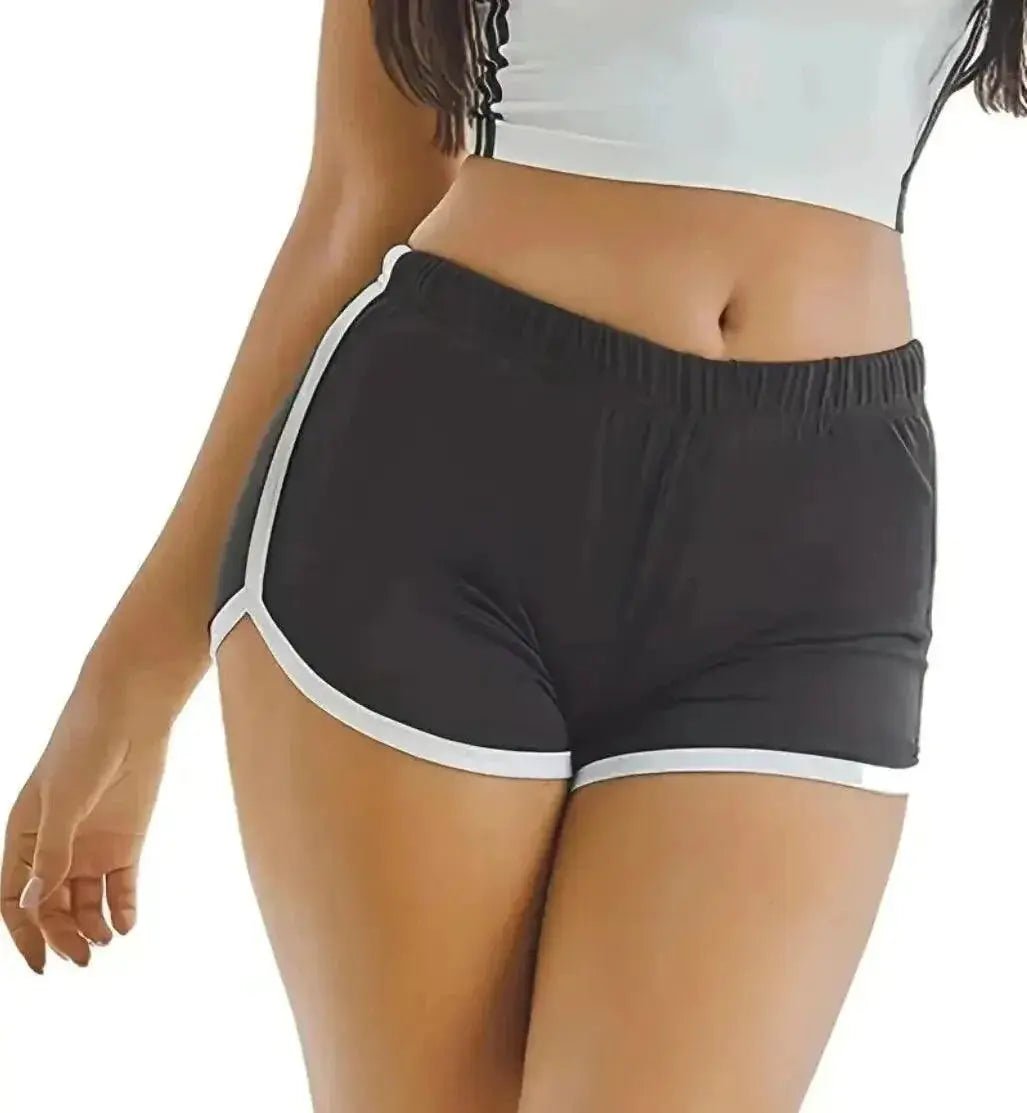 Acrylic High Waisted Yoga Shorts Anti Walking Tech