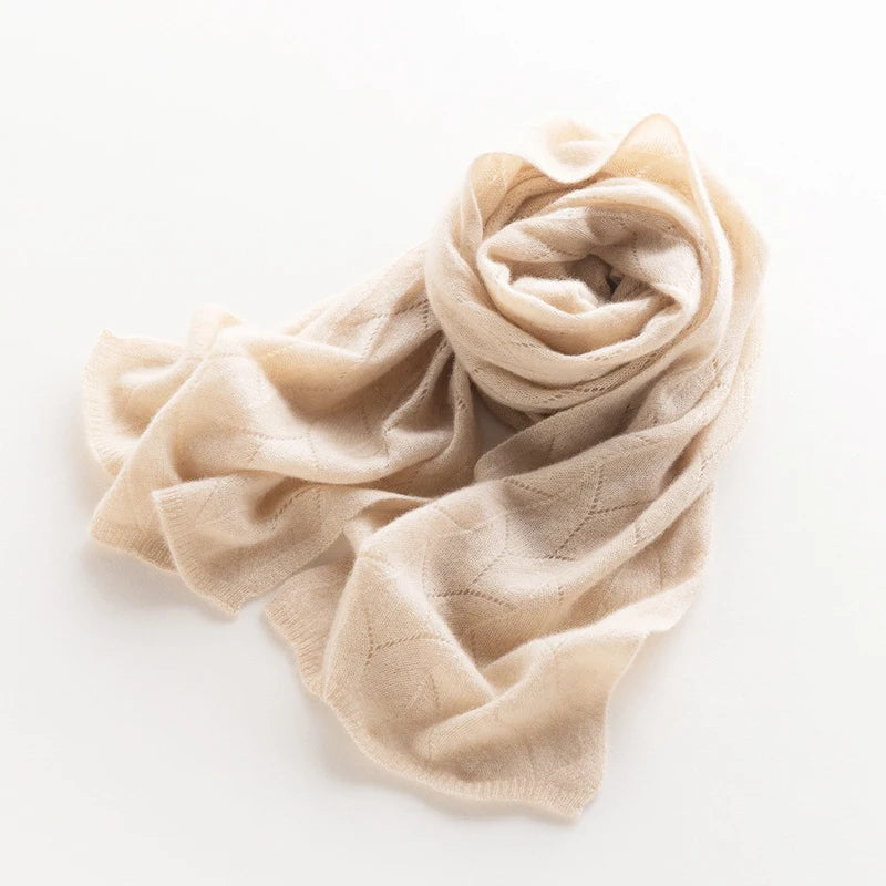 Cutout Knit Winter Scarf