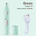 Pet Nail Trimmer: Electric Rechargeable Grooming Tool for Pets