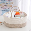 Multi Functional Travel Portable Mommy Bag Cotton Rope