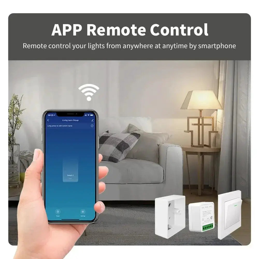 Mini WiFi Smart Switch Module For Alexa Google Voice Control