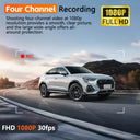 Car Dashcam for Drivers With Four-Channel Clarity.