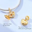 Golden Charm Bead Sterling Silver