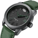 Heroforce Matte Black Leather Watch