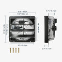 VEVOR Shutter Exhaust Fan 12 Inch with Humidity Controller