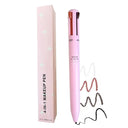 New 4 In 1 Eyebrow Pencil Lip Liner Highlighter Pen
