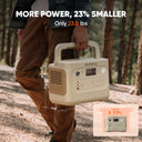 Jackery E1000AC Sand Gold 1050Wh Portable Power Station with 200W Solar Panel & 5m Extension Cable, 1500W Pure Sine Wave AC Output, 3000W Surge, LiFePO4 Battery, 100W USB-C and Fast Recharge for Camping, RV Trips and Home Eme