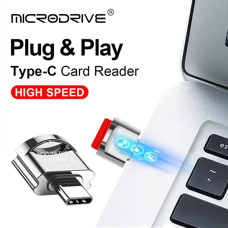 Type C To Micro-SD TF Adapter OTG Smart Memory Card Reader For Samsung Huawei Xiaomi High Speed Mini TYPE-C Card Reader