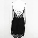 Elegant Pink And White Lace V-Neck Party Dress For Summer