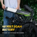 Cybervelo 1000W Foldable Electric Bike